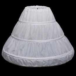 Derniers enfants jupons accessoires de mariée de mariage demi-slip petites filles Crinoline blanc longue fleur fille robe formelle sous jupe 264v