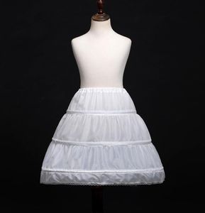 Derniers enfants jupons accessoires de mariée de mariage demi-slip petites filles Crinoline blanc longue fleur fille robe formelle sous la jupe 168C