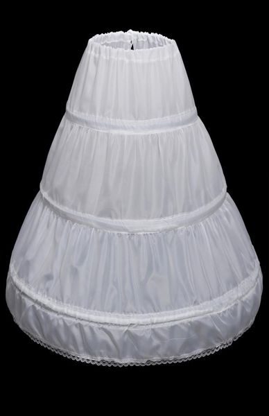 Derniers enfants jupons accessoires de mariée de mariage demi-slip petites filles Crinoline blanc longue fleur fille robe formelle Unders k7254442
