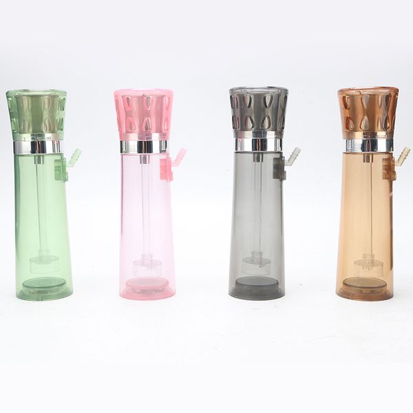 Dernières tuyaux de filtre à tabac à herbes sèches colorées Kit narguilé Shisha fumer conduite d'eau lampe LED voiture véhicule portable main conception innovante porte-cigarette DHL