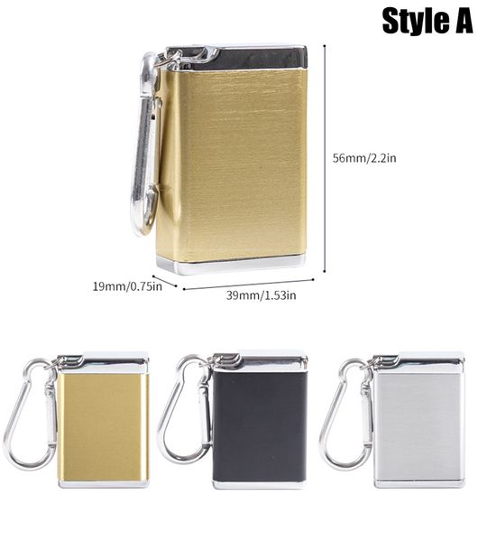 Dernière Coloré Plusieurs Styles Portable Porte-clés Mini Cendrier Sec Herbe Tabac Cigarette Conteneur Cas Fumer Titulaire Boîte De Voyage Vente Chaude