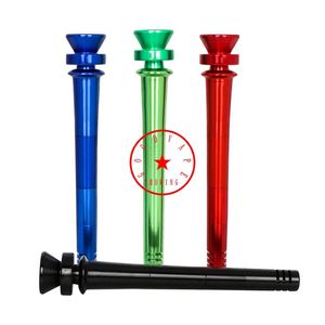 Dernier coloré fumer Bong vers le bas tige bol Kit aluminium portable herbe tabac tuyau d'eau filtre Bong amovible réglable DownStem narguilé porte-cigarette DHL