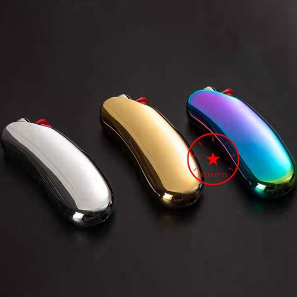 Dernier étui à briquet J5 en alliage de zinc coloré pour fumer, coque de protection, manchon portable, innovant en forme de banane, porte-cigarette de tabac