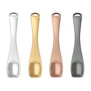 Dernière coloré en alliage de zinc portable fumer herbe tabac paille cuillère pelle Dabber Scoop ongles Snuff Snorter Sniffer Pipe à eau Bong porte-cigarette