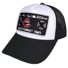 Últimas cores onda boné carta bordado curva moda bonés masculino hip hop viagem viseira malha punk beisebol hats247s