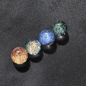 Dernier Cool Fumer Coloré Boule Univers Espace Pyrex Verre Bong Narguilé Huile Rigs Couverture Carb Cap Portable Quartz Bol Couvercle À La Main Accessoires De Paille DHL