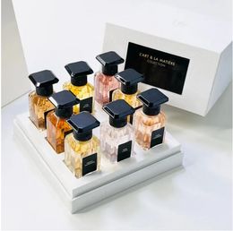 Dernière Cuir Beluga Perfume Set Neroli Outrrenoir Angelique Noire Rose Cherie Herbes Santal Pao Rosa Angelique Noire Cruel Gardenia 8pcs 10ml Fragrance