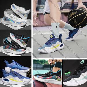 Dernières chaussures de basket-ball de 11e génération de 11e génération Men Designer Curry 11 baskets basses étudiants Sports Absorption de choc sportifs Bottes pratiques Chaussures d'entraînement en plein air 36-45