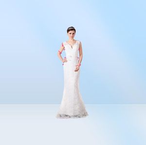 Nieuwste ontwerp A-lijn trouwjurken Bestverkopende prinses lange bruidsjurken W1428 Lente V-hals sjerp Wit en paars satijn met kralen9970680