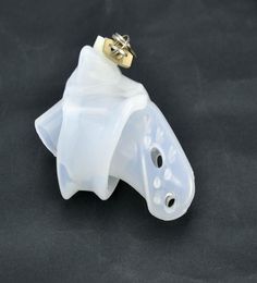 Nieuwste ontwerp heldere siliconen spikes bondage mannelijke lul kooi vaste ring nieuwe gay fetish a140-17730798