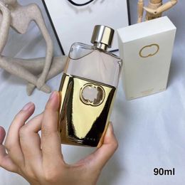 Dernière design Cologne Femmes Perfume Men 90ml Guilty Gold Black Bottle Version la plus élevée Splagrance Spray Classic Style Létrangeur Fast