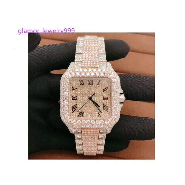 Dernier design Iced Out Moissanite avec un style hip hop Diamond Watch for SpecialS OCN de l'Inde