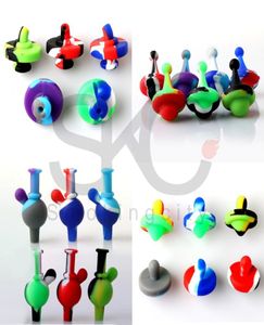 Dernière conception Silicone Carb Cap Bubble Silicone Dome Quatre Styles Carb Cap pour bord biseauté Splash Guard Quartz Banger Nails Dab Ri4174832