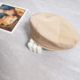 Nieuwste Designer Brand Ch/Die Pearl Beret Dames Luxe Beret Cap Nieuwe stijl Lady Spring en Autumn Bonnet Caps Goede kwaliteit