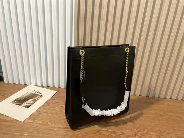 Último diseñador Tote Impresión de letras Totes de campo grande 30 Bolso de baguette de mujer de cuero de becerro genuino Bolsos famosos para Tablet PC Cadenas Bolsos de hombro Monedero de moda