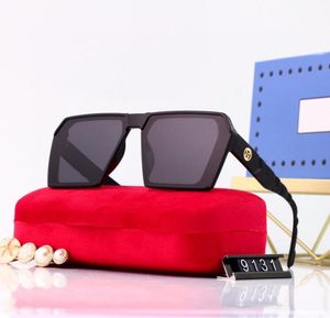 Dernières lunettes de soleil Men de mode Lunes de soleil Sunshes Leopard Composite Metal Met Frame Optical Cadre Classic Rectangle Square Gol Luxury Luxury Sunglasses for Women 9131
