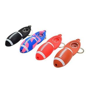 Dernier style de balle de football Tuyaux en silicone colorés Mini Portable Amovible Rotation Couverture Sèche Herb Tabac Filtre Pipes À Main Fumer Porte-Cigarette DHL