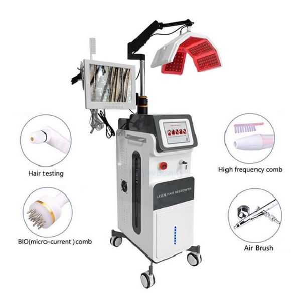 Dernier dispositif de repousse des cheveux, Laser Anti-perte de cheveux, Diodes 650nm, Machine Laser pour Salon de beauté