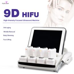Nieuwste HIFU-machine Hoge intensiteit gericht echografie Huidverstrakkingsapparaat voor gezicht en lichaam Beeldhouwen Afslankapparatuur