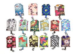 Nieuwste thuisopslag nylon opvouwbare boodschappentassen herbruikbare ecofvriendelijke vouwtas boodschappentassen nieuwe dames opbergtassen 05091680203
