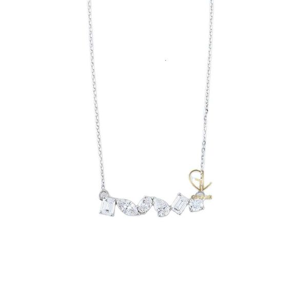 Collier en diamant Labgrown de forme fantaisie pour femmes, pendentif en or blanc jaune Rose 14K, dernière offre spéciale