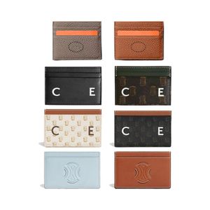 Dernière dame avec boîte portefeuilles porte-monnaie porte-cartes de luxe concepteur CL femmes hommes cadeau évider portefeuille en cuir véritable 254z