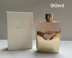 Dernière design de luxe Cologne Femmes Perfume Men 100ml Guilty Gol Black Bottle Version la plus élevée Splagance Spray Classic Style Long L9906705