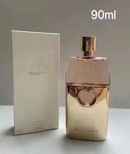 Dernière design de luxe Cologne Femmes Perfume Men 100ml Guilty Gol Black Bottle Version la plus haute papa Fragrance Style classique Long L4533425