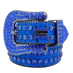 Nieuwste luxe designer Bb-riem, Simon-riem voor heren, Bright Face Diamond voor dames, veelkleurig met kralen Treasure Water Diamond als geschenk, Designer-riem, heren