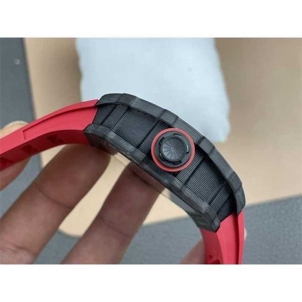 Último reloj de lujo Watch Mechner Mechanical Hollow Out Rating Cape Fiber Fiber Barrel Barrel Fashion Trend Choser 5P 5P