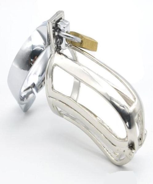 Dernier moyen mâle en acier inoxydable bande Type coq Cage ceinture dispositif pénis anneau adulte BDSM produit sexe Toy7659818