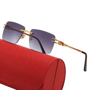 Nieuwste heren dames metalen zonnebril model modebrillen 2053 02812 318616 anti-ultraviolette lens oogbescherming Outdoor autorijden Met originele doos lunette