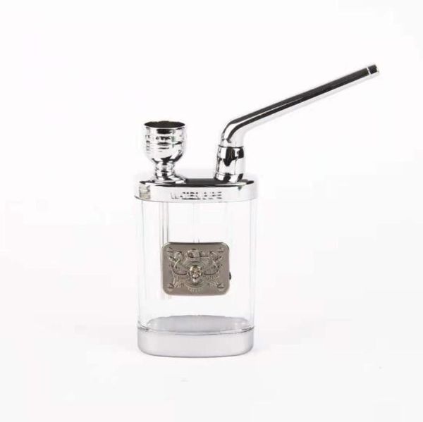 Las últimas pipas de agua de metal Pipa para fumar Talla árabe Shisha Filtro de pipa de agua Tabaco Cigarrillo Olla Bongs Plataformas petroleras