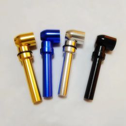 Últimas mini pipas coloridas estilo granada aleación de aluminio extraíble hierba seca filtro de tabaco pipas de mano portátiles soporte para cigarrillos tubo para fumar DHL