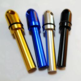 Últimas mini pipas coloridas estilo granada aleación de aluminio extraíble hierba seca filtro de tabaco pipas de mano portátiles soporte para cigarrillos tubo para fumar