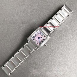 Dernières montres multi-styles pour femme Mouvement à quartz de haute qualité Boîtier en acier raffiné 316L Saphir 20 mm x 25 mm Bracelet Lunette sertie de diamants Montre pour femme de qualité supérieure