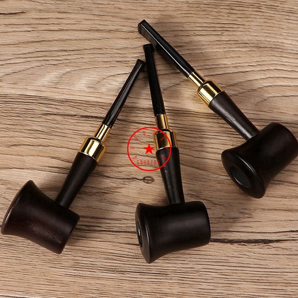 Dernier style de champignon Tuyaux en bois naturel Filtre Trou Bol Portable Amovible Innovant Herbe Tabac Porte-Cigarette Fumer Pipes À Main En Bois Tube DHL