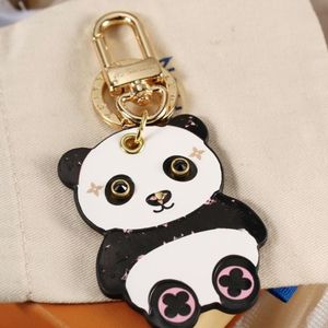 Nieuwste Panda Unisex Sleutel Portemonnee Klassieke Merk Cartoon Dierenliefhebbers Sleutelhanger Vrouwen en Mannen Schoudertassen Bakken Crossbody Sleutelhanger Vakantie Cadeau