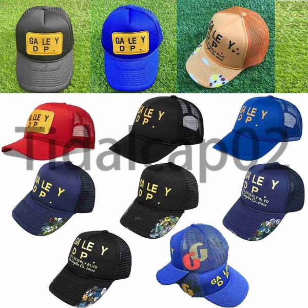 Dernier patch broderie casquettes de balle pour hommes galeries décontractées lettrage casquette de baseball à bord incurvé lettres de mode chapeau impression DPFE