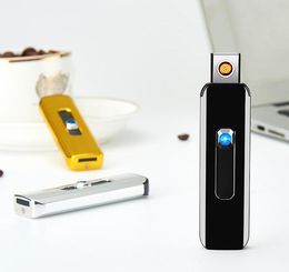 Dernier plastique USB paquet d'électronique plus léger électronique paquet de cigarette à cigarette électrique tabac de tabac aux briquets 5 couleurs choisissez