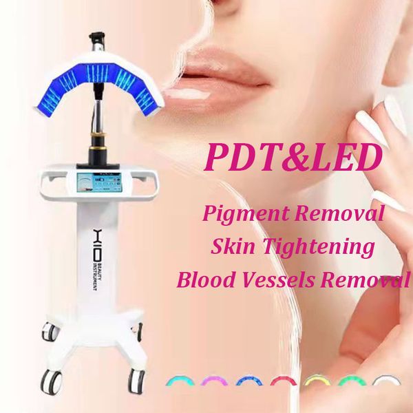 Dernier produit PDT Led lumière de levage du visage Pdt avec vapeur Led Machine de retrait des vaisseaux sanguins avec prix abordable Salon de beauté clinique