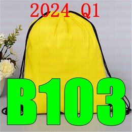 Nieuwste Q1 BB 103 Drawstring Bag BB103 Belt Waterdichte rugzakschoenen Kleding Yoga Running Fitness Travel Bag 240320