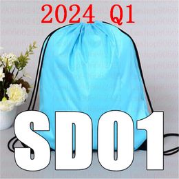 Último Q1 SD 01 Bolsa de cordón SD01 Cinturón de mochila impermeable Ropa Ropa de yoga Fitness Bag 240320