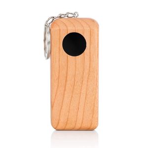 Último fumar Mini tubos de madera natural Llaveros portátiles Anillo Hierba seca Filtro de tabaco Tubos de mano Varilla recta Innovador Titular de cigarrillos Tubo de madera de bolsillo DHL