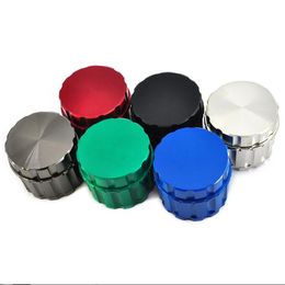 Última molinera recta 55 mm 4 capas Accesorios de herramientas para fumar Aleación de zinc de tabaco Grinders Abrader Abrader 6 colores