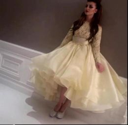 Dernières robes de célébrités supérieures Myriam FariaLlight Robe de soirée jaune robe de bal de bal