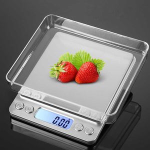 latest USB powered kitchen scale 500g 0.01g Stainless Steel Precision Jewelry Weighing balance Electronic Food Scale 210927