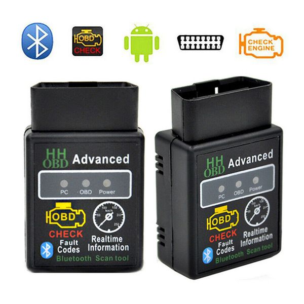 Outil de Diagnostic de Scanner de voiture Bluetooth OBD2 ELM327 derniers outils de véhicule de lecteur de Code OBDII avancé V2.1