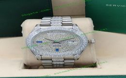 Dernière version 8 style 41mm pave Full Diamond 228349 118388 Calendrier Automatic Fashion Men039s Watches Wristwatch3150067