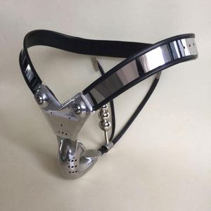 Derniers dispositifs de chasteté masculins en forme de Y Ceinture de chasteté réglable en acier inoxydable avec cage à coq entièrement fermée et jouet sexuel BDSM